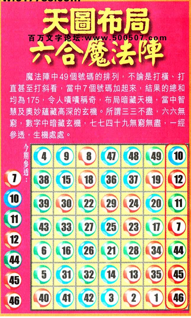 010期老版跑狗一字記之曰：【寒】詩曰：蝶舞寒風添彩意，酒倒善人轉運時。傾瓶瀉，人坐圣，傾圣橫財入夜；翩寒風，舞彩蝶，翩蝶引彩珍攝。玄機測字：《柁》