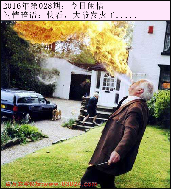 028期今日闲情：快看，大爷发火了.....