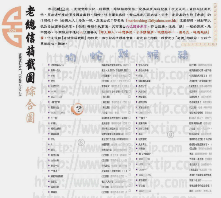 004期：彩民推荐六合皇信箱+貼信(紅字:鐵石心腸）