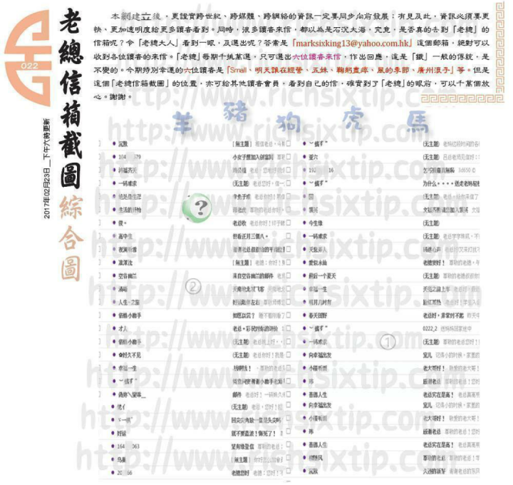 022期：彩民推荐六合皇信箱+貼信(紅字:倖免於難）
