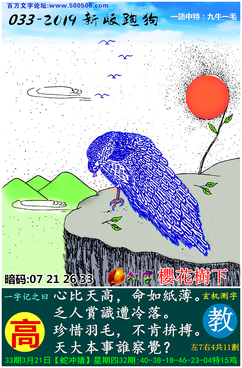 033期：相入非非/捉生肖/七星图/好图乐翻天/藏宝图/发财玄机图/跑狗图/蛇蛋图/彩民提供